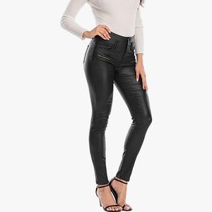 🆕Brand new faux-leather black pants✨Vegan